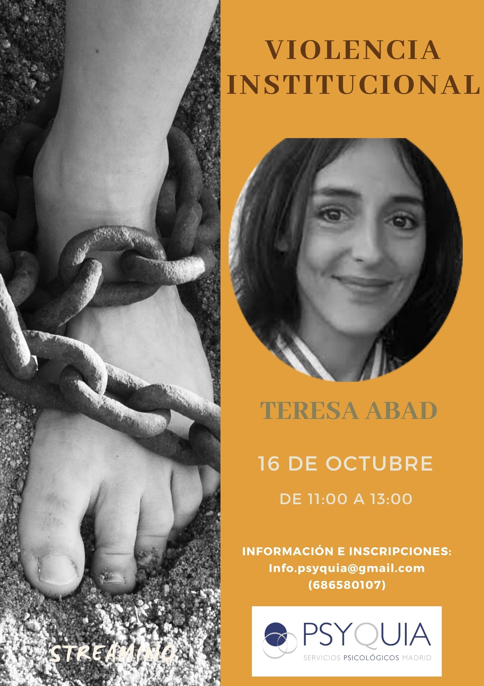 16/10/21 Lección 1 “Violencia institucional” III Ciclo: Las caras de la psicosis- Teresa Abad