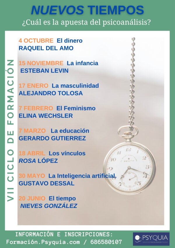 VII Ciclo de formación: Nuevos tiempos. ¿Cuál es la apusta del psicoanálisis?