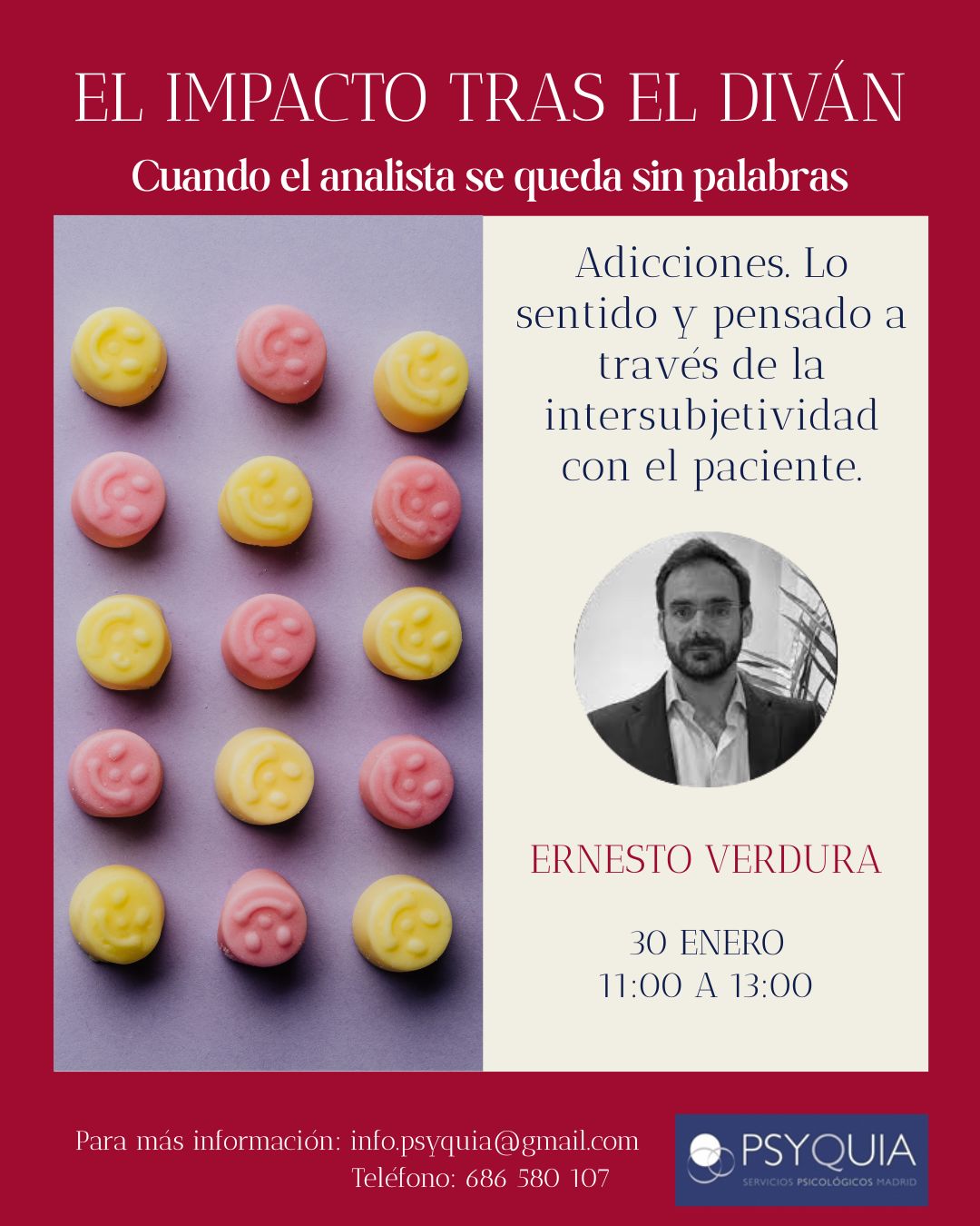 30/01/27 Lección 3 Adicciones. Lo sentido y pensado a través de la intersubjetividad con el paciente. Ernesto Verdura.